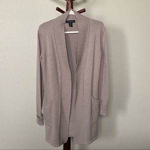 Tahari Taupe Cardigan